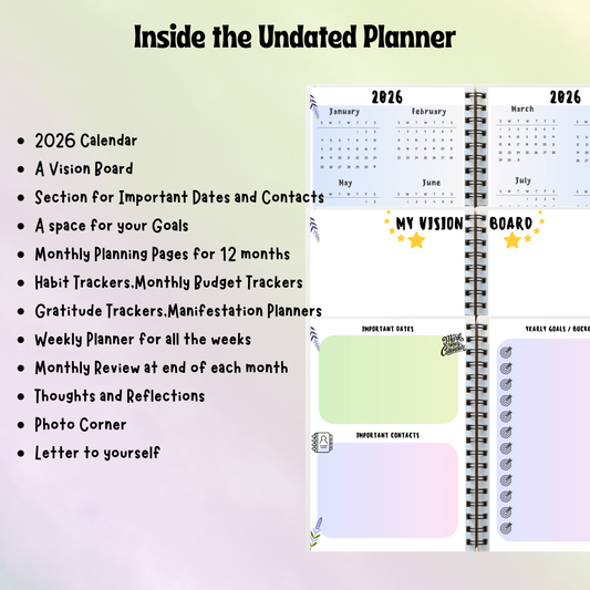 Bright & Bloom Yearly Planner