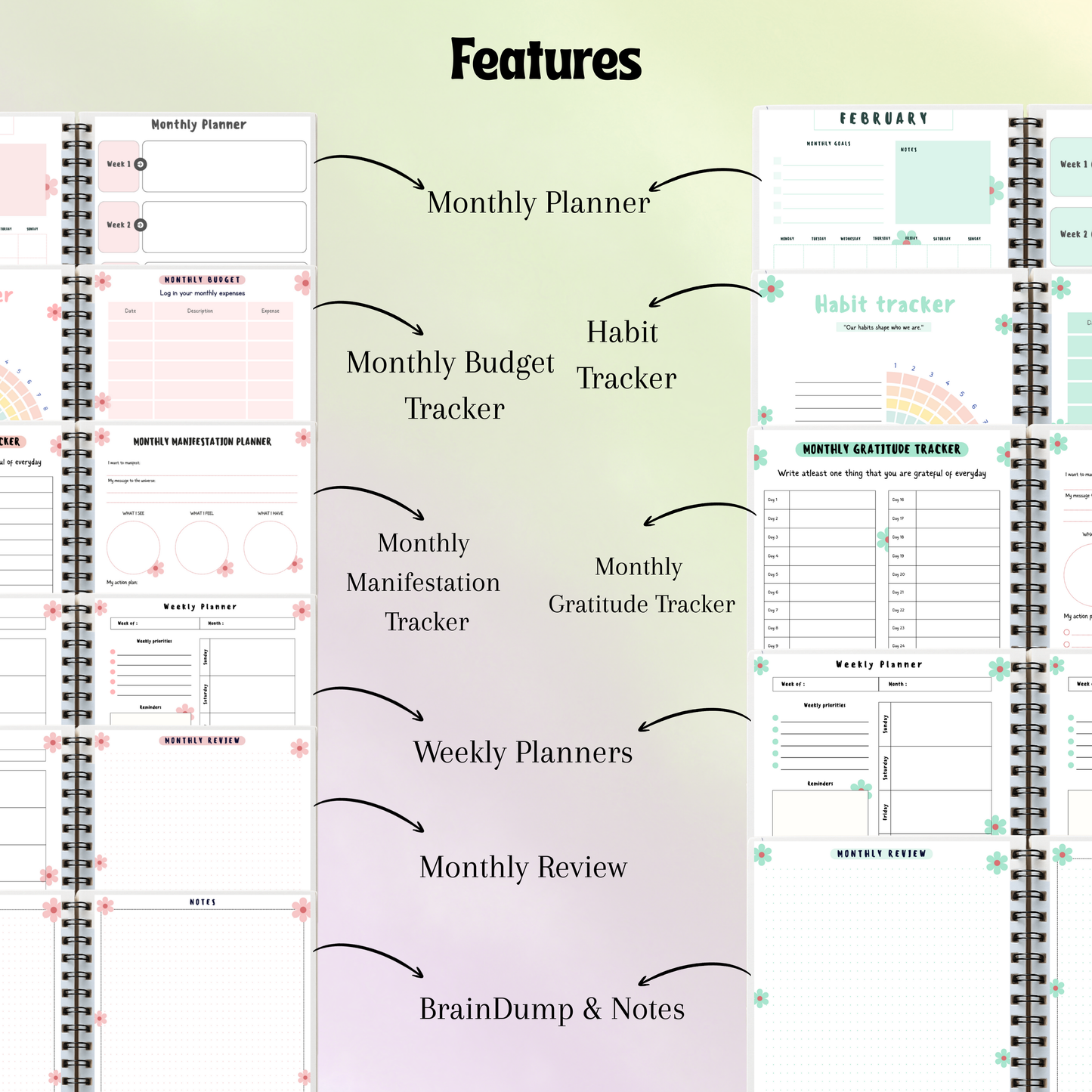 Bright & Bloom Yearly Planner